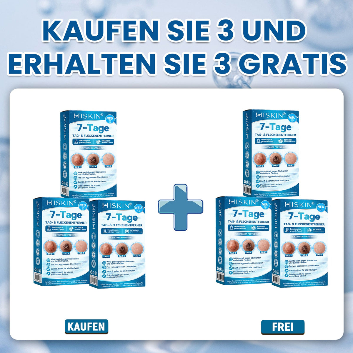 𝐇𝐈𝐒𝐊𝐈𝐍®👩‍⚕️⭐ 7-Tage-Hautmakel- & Hautanhängsel-Entferner Schmerzfreier Rollerball-Stift zur schonenden Entfernung von Hautanhängseln und Hautflecken – narbenfrei💚