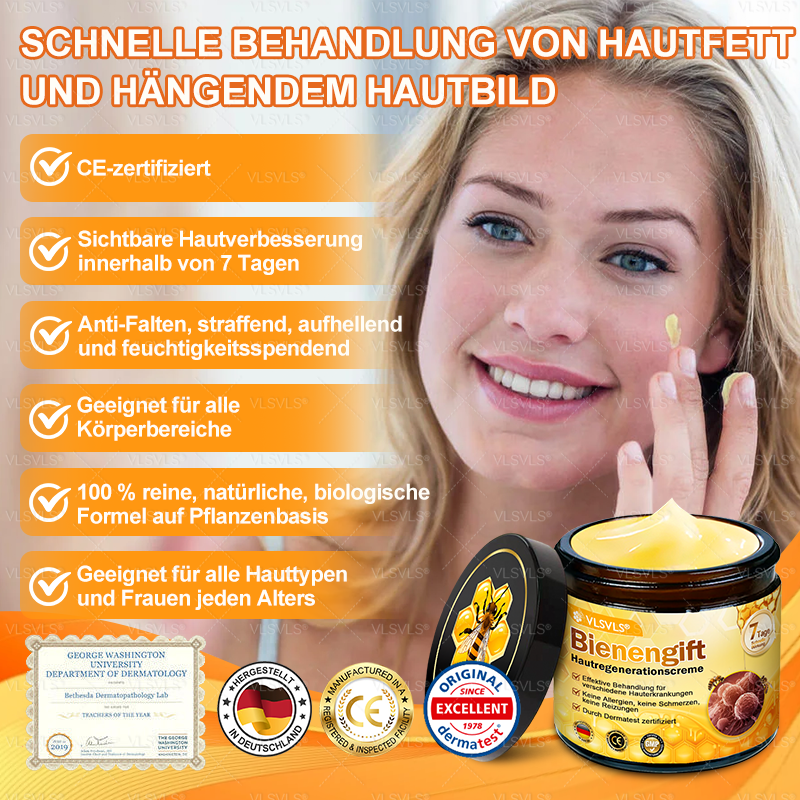 Hergestellt und versendet aus Deutschland ✨ VLSVLS® Bienengift Hautregenerationscreme 🔥 LETZTER TAG 80 % RABATT 💛💛💛
