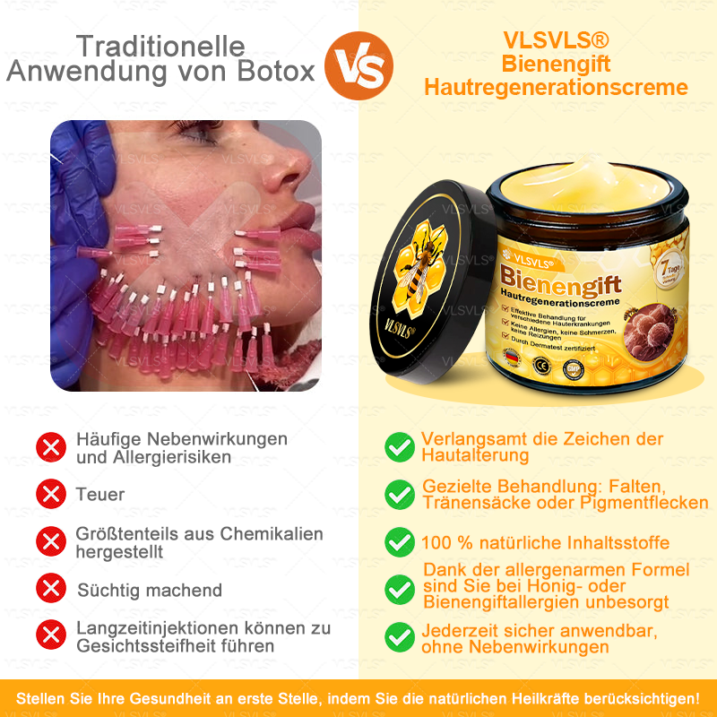 Hergestellt und versendet aus Deutschland ✨ VLSVLS® Bienengift Hautregenerationscreme 🔥 LETZTER TAG 80 % RABATT 💛💛💛