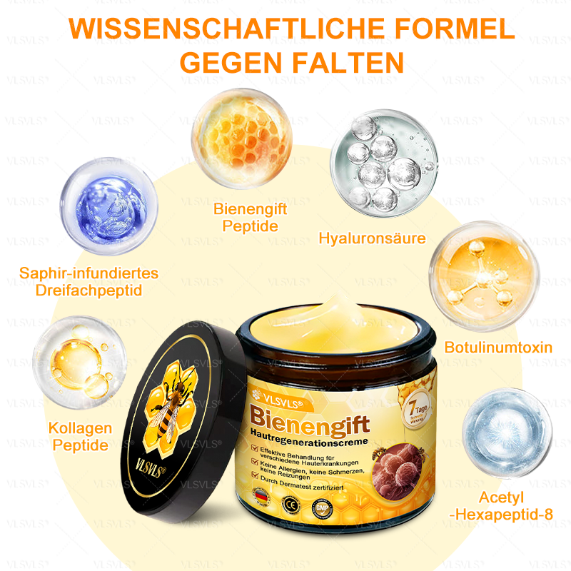 Hergestellt und versendet aus Deutschland ✨ VLSVLS® Bienengift Hautregenerationscreme 🔥 LETZTER TAG 80 % RABATT 💛💛💛