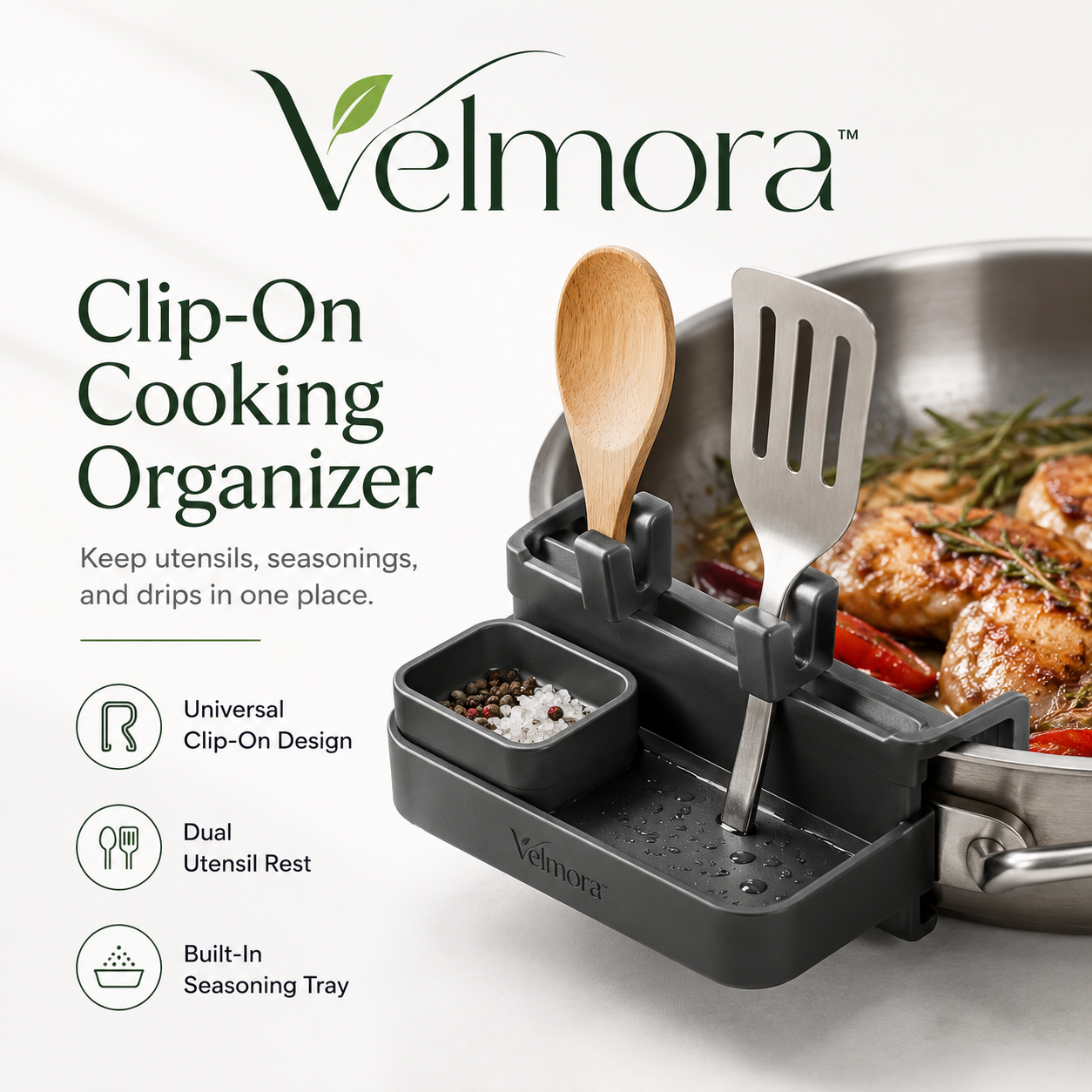 𝓥𝓮𝓵𝓶𝓸𝔯𝓪™ Clip-On Cooking Organizer