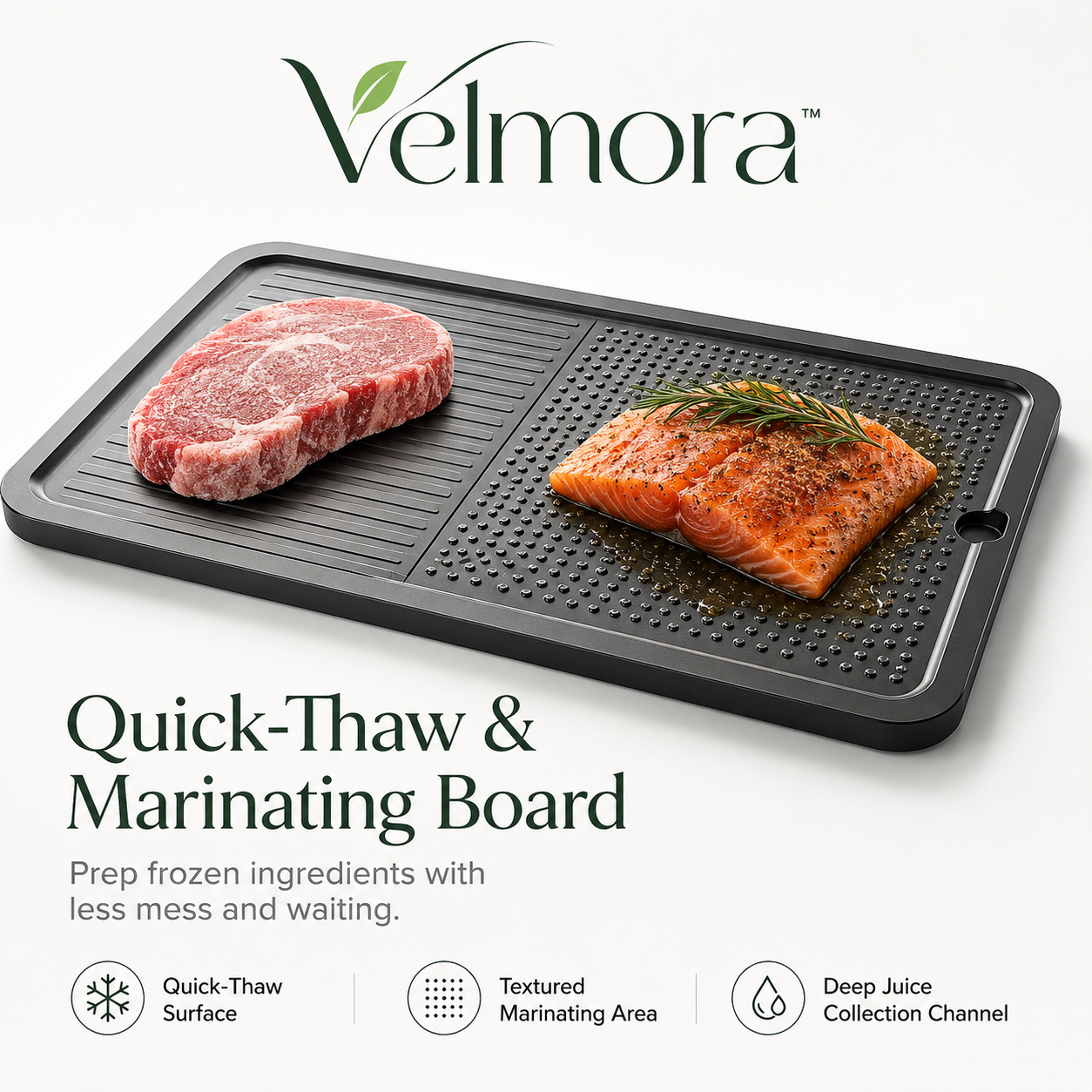 𝓥𝓮𝓵𝓶𝓸𝔯𝓪™ Quick-Thaw and Marinating Board